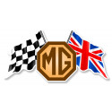 MG right Flags Laminated decal