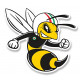 VESPA BEE right laminated decal