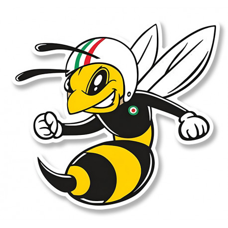 VESPA BEE left laminated decal