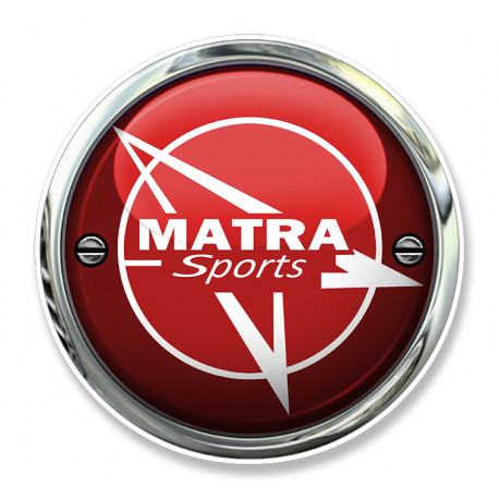 MATRA  Sticker Trompe l'oeil vinyle laminé