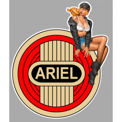 ARIEL right Pin Up laminated decal