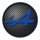 ALPINE  sticker  vinyle laminé