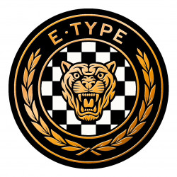 JAGUAR  E TYPE Sticker vinyle laminé