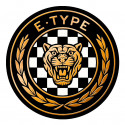 JAGUAR  E TYPE Sticker vinyle laminé