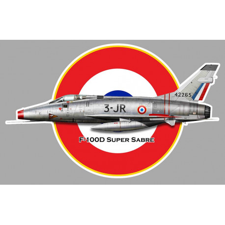 F-100D SUPER SABRE  Sticker vinyle laminé