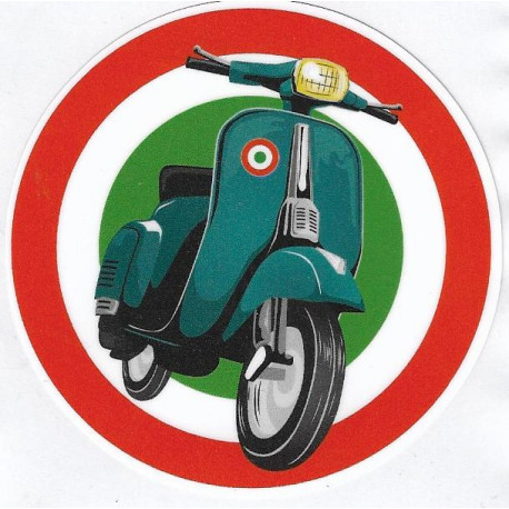 VESPA  Sticker  vinyle laminé