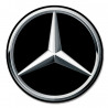 MERCEDES BENZ Black logo Sticker vinyle laminé