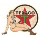 TEXACO  Pin Up droite Sticker vinyle decoupé