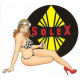 SOLEX  Pin Up droite Sticker vinyle decoupé