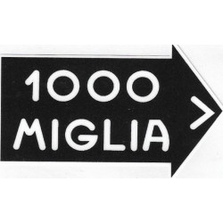 1000 MIGLIA droit sticker vinyle laminé