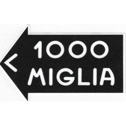 1000 MIGLIA gauche sticker vinyle laminé