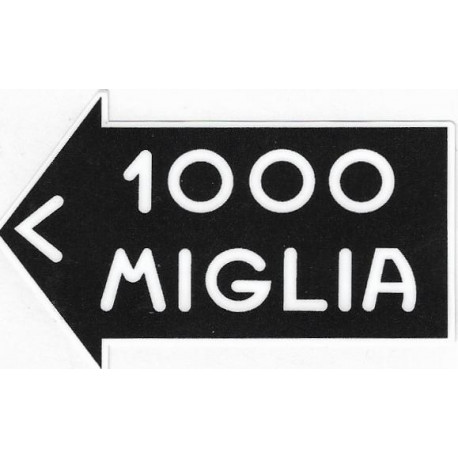 1000 MIGLIA gauche sticker vinyle laminé