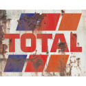 TOTAL  Sticker vinyle laminé ( dessiné rouillé )