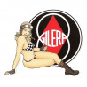 GILERA Pin Up Sticker vinyle laminé droite