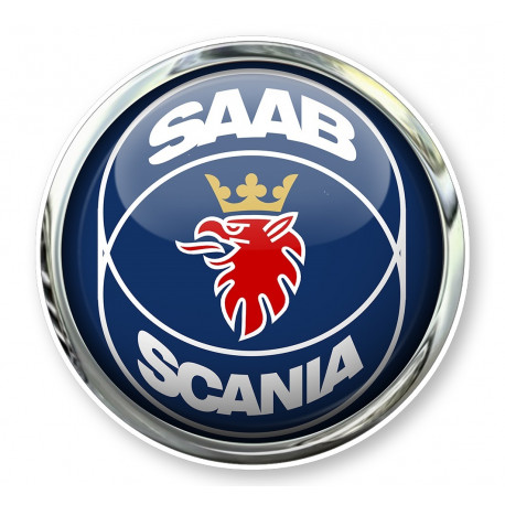 SAAB-SCANIA  laminated decal opticzl illusion