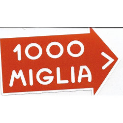 1000 MIGLIA droit sticker vinyle laminé