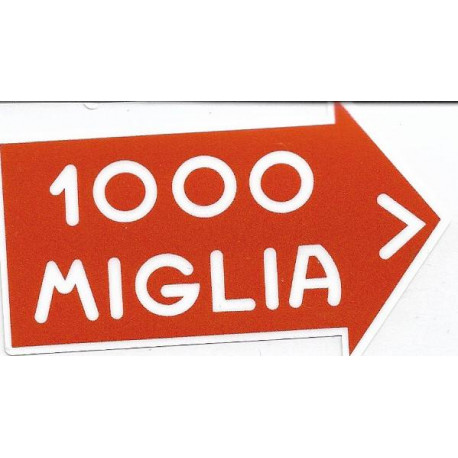1000 MIGLIA droit sticker vinyle laminé
