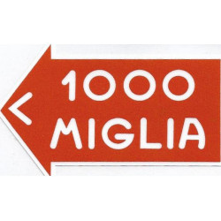 1000 MIGLIA left  laminated decal