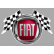 FIAT POLSKI FLAGS laminated decal