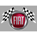 FIAT POLSKI FLAGS laminated decal