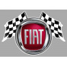 FIAT POLSKI FLAGS sticker vinyle laminé