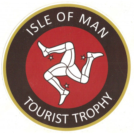 TT ISLE OF MAN  Sticker UV 120mm x 65mm