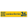 corsica ferries Millesime 26 150mm sticker vinyle laminé
