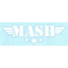 MASH BLANC Sticker vinyle laminé