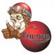 TRIUMPH left Skull laminated decal