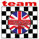 TRIUMPH team  Sticker vinyle laminé