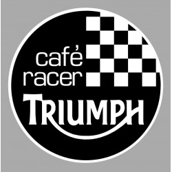 TRIUMPH cafe racer laminated decal