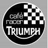 TRIUMPH cafe racer laminated decal