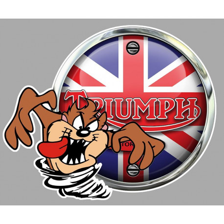 TRIUMPH  TAZ gauche Sticker vinyle laminé