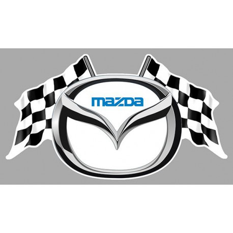 MAZDA FLAGS laminated decal