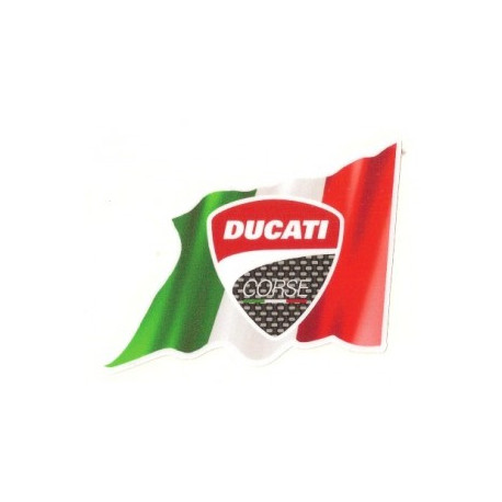 DUCATI Flag droit Sticker  vinyle laminé