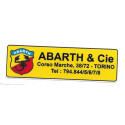 ABARTH  Sticker vinyle laminé ( fin de stock, non refabriqué )