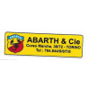 ABARTH  Sticker vinyle laminé ( fin de stock, non refabriqué )