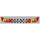 abarth Racing Sticker Visière Casque vinyle laminé