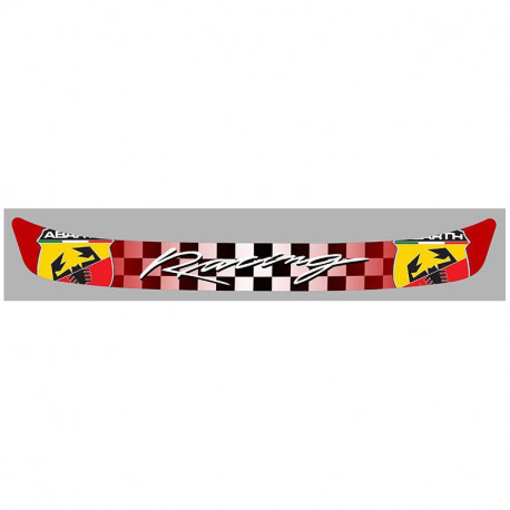 abarth Racing Sticker Visière Casque vinyle laminé