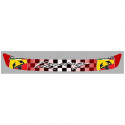 abarth Racing Sticker Visière Casque vinyle laminé