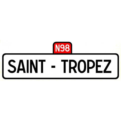 " N7 Nationale 7 "  Sticker UV 80mm x 60mm