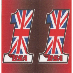 BSA  GOLD STAR Sticker UV  150mm x 75mm