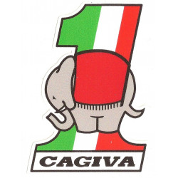 CAGIVA Number one  Sticker  