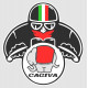 CAGIVA  Motard Sticker UV  75mm x 75mm 