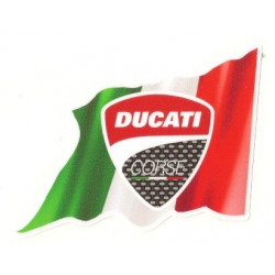 DUCATI right Flag laminated  decal