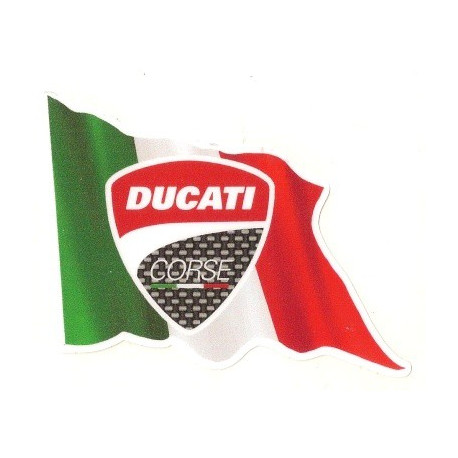 DUCATI Flags Sticker UV  75mm x 55mm