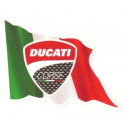 DUCATI left Flag laminated decal