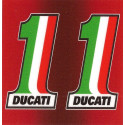 DUCATI BIC lighter  68mm x 65mm laminated decal