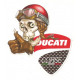 DUCATI  Skull left Laminated decal