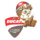 DUCATI Skull Sticker UV  85mm x 75mm